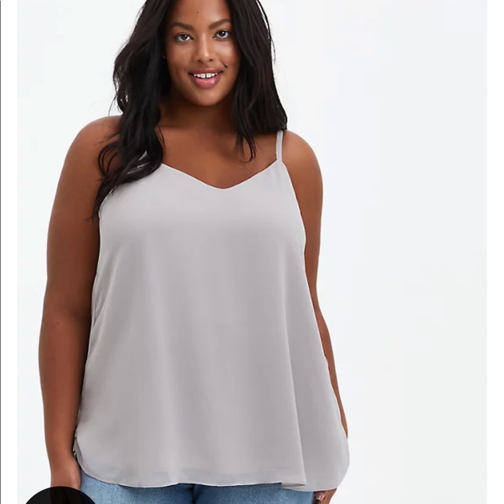 Chiffon swing cami - mint